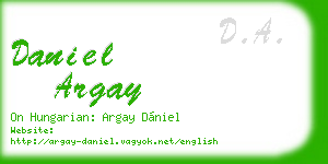 daniel argay business card
